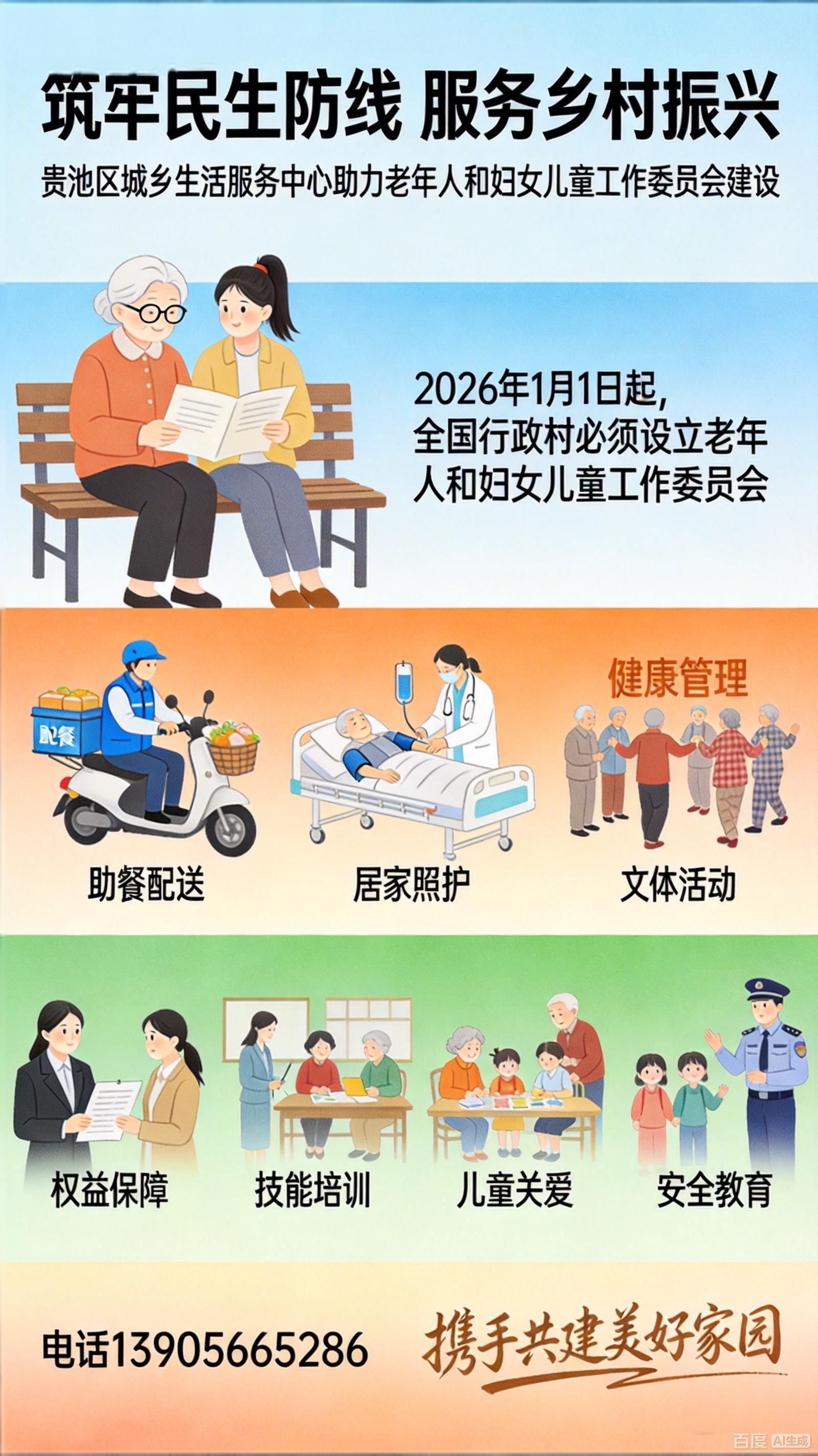 筑牢民生防线 服务乡村振兴-池州市贵池区城乡生活服务中心助力老年人和妇女儿童工作委员会建设